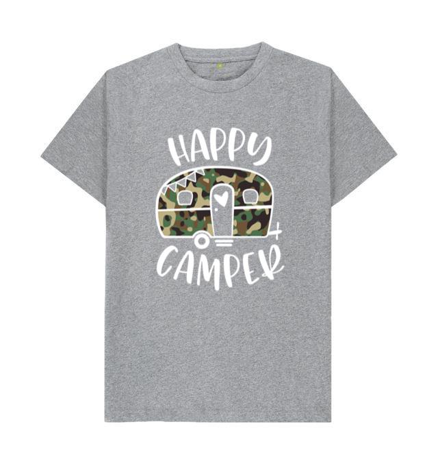 Happy Camper Camo Camping T-Shirt