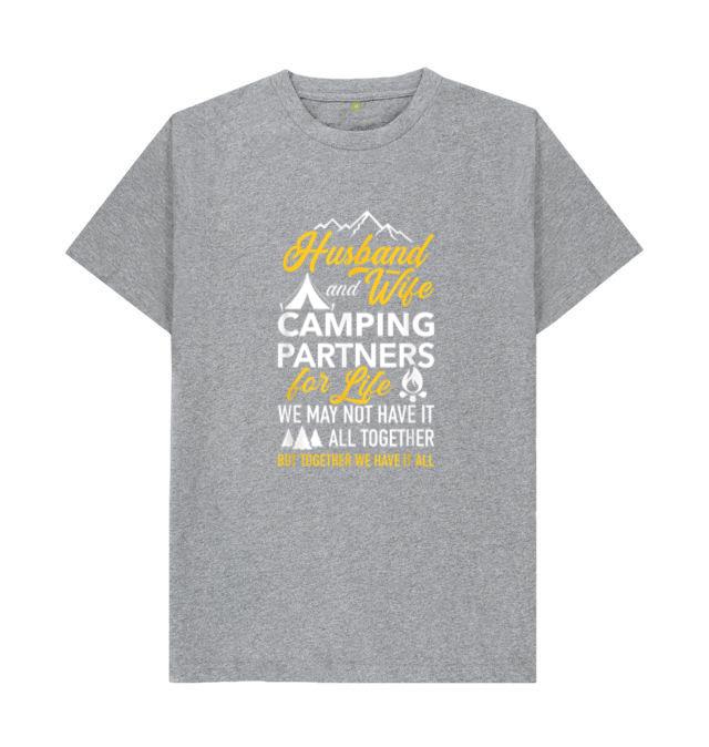 Husband Ad Wife Camping Partners For Life T-Shirt