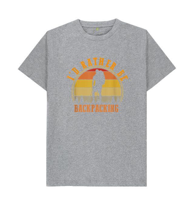 I d Rather Be Backpacking Hiking Camping T-Shirt