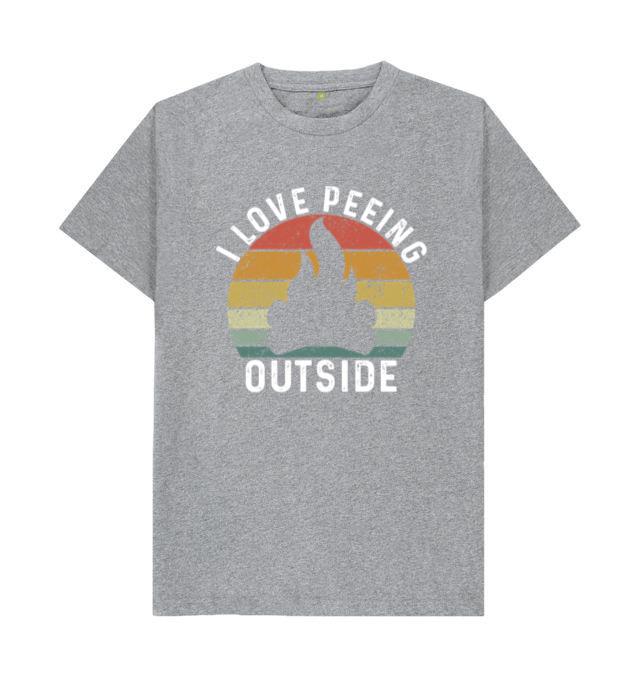 I Love Peeing Outside Retro Camping T-Shirt
