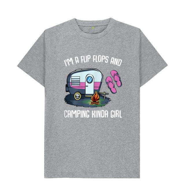 I m A Flip Flops And Camping Kinda Girl T-Shirt