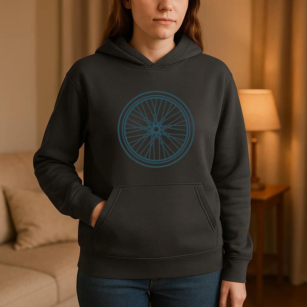 Bicycle Wheel Stroke Hoodie - Image 3