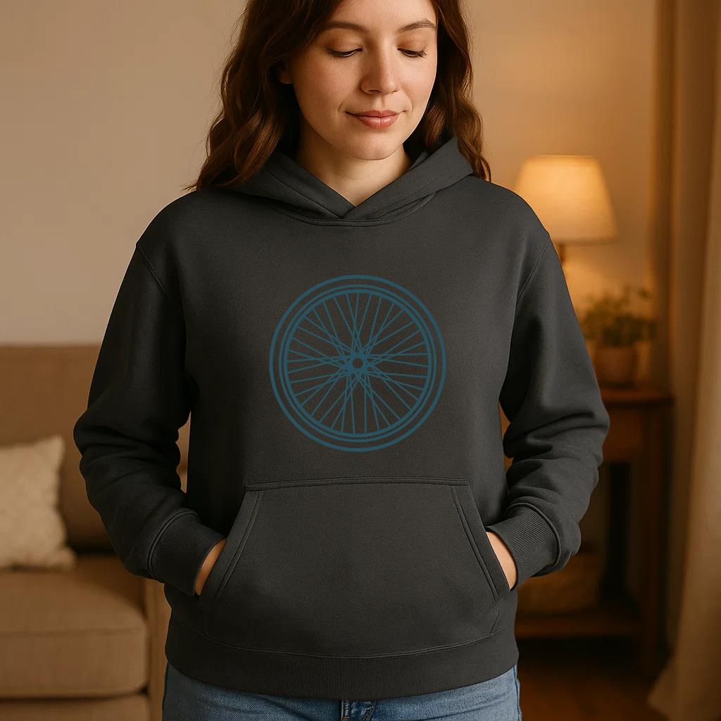 Bicycle Wheel Stroke Hoodie - Image 2