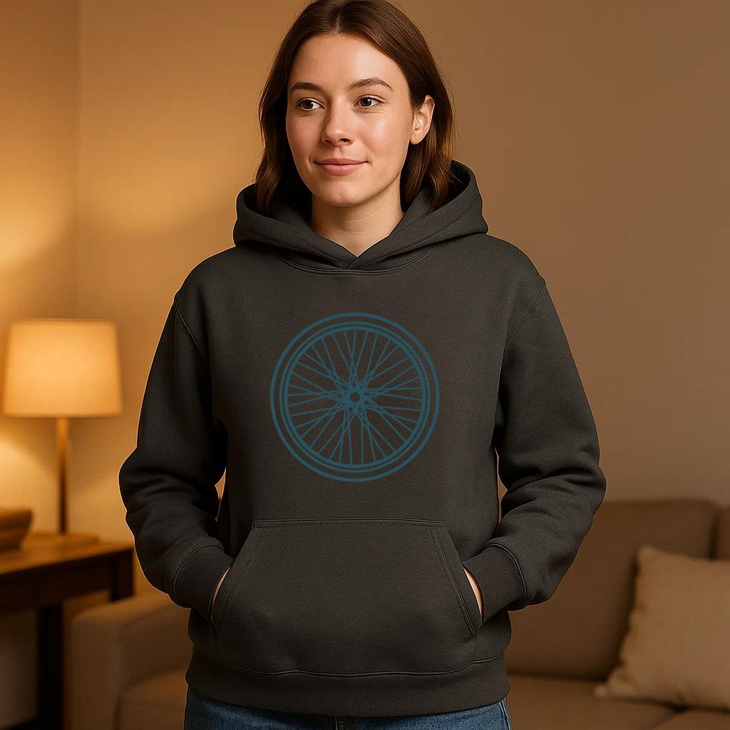 Bicycle Wheel Stroke Hoodie - Image 4