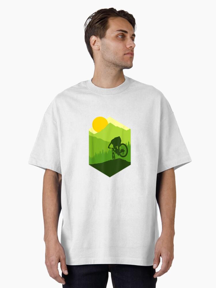 Bike More Road Mountain Cycling Oversized T-Shirt - Image 2