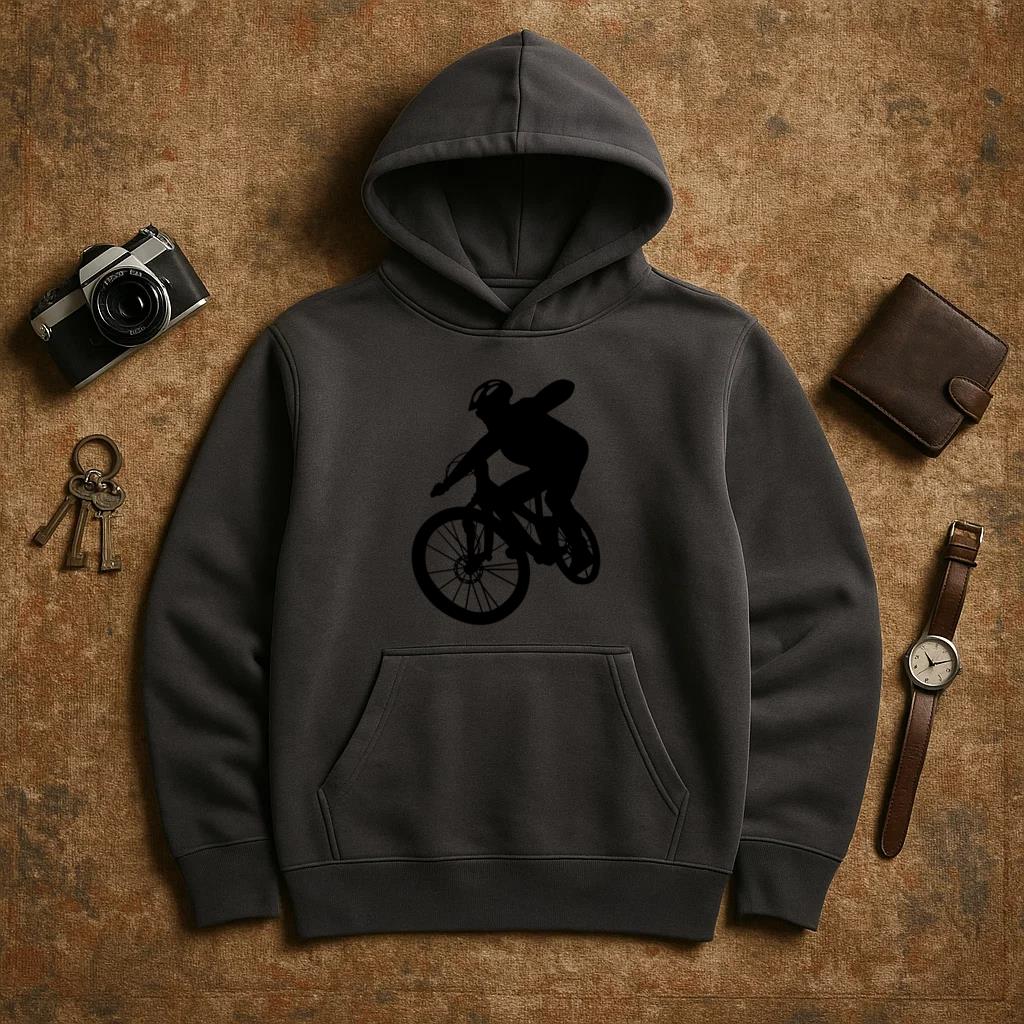 Bike Silhouette Boy Riding Hoodie