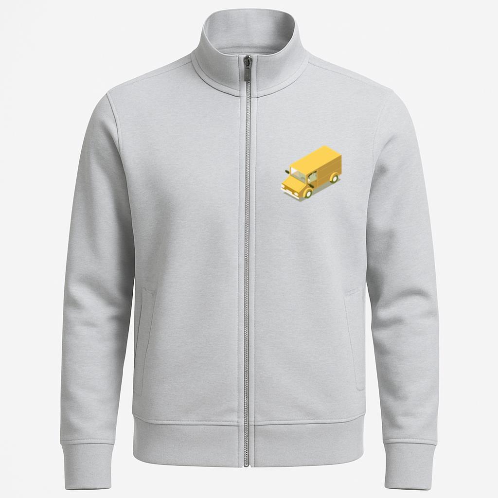 Isometric Transport Yellow Minibus Jacket