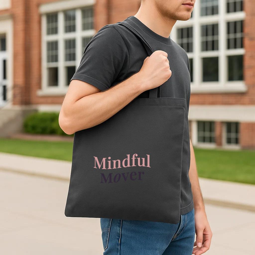 Mindful Mover Design Tote Canvas Bag - Image 3