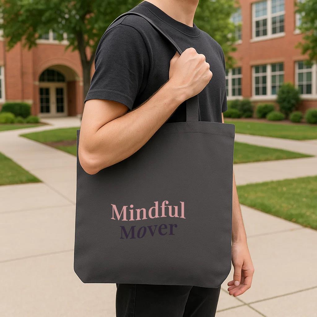 Mindful Mover Design Tote Canvas Bag - Image 4