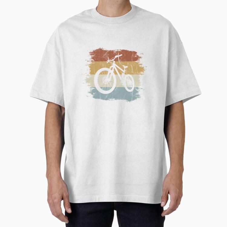 Retro Eighties Cycling Mountain Bike Oversized T-Shirt