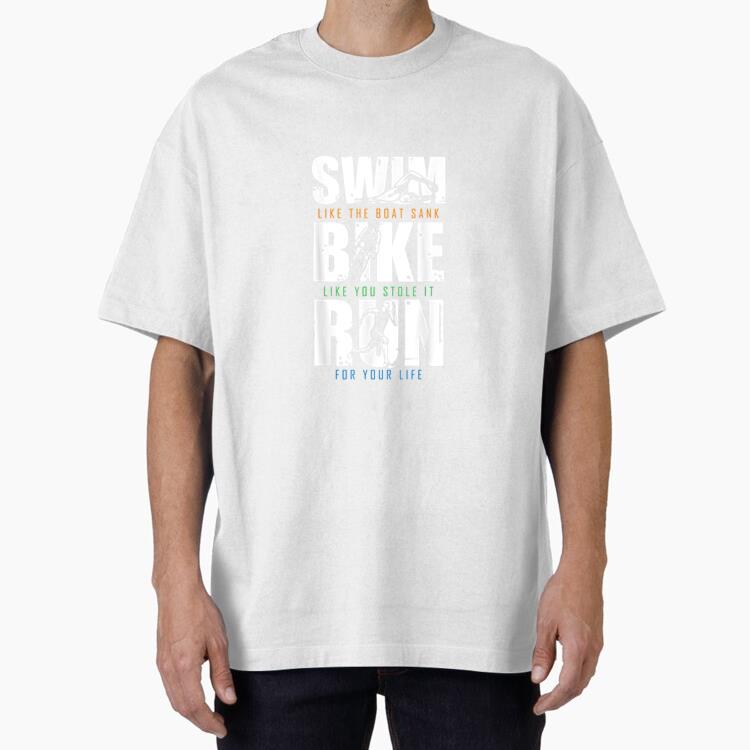 Swim Bike Run Oversized T-Shirt