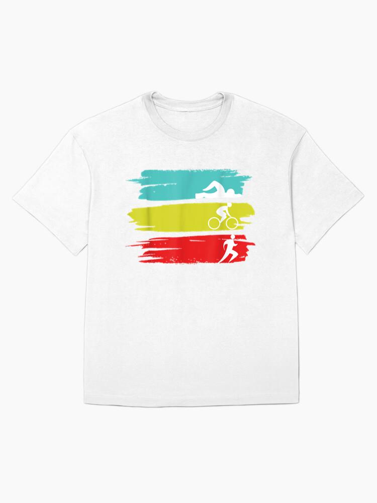 Triathlon Swim Bike Run Triathlon Oversized T-Shirt - Image 4